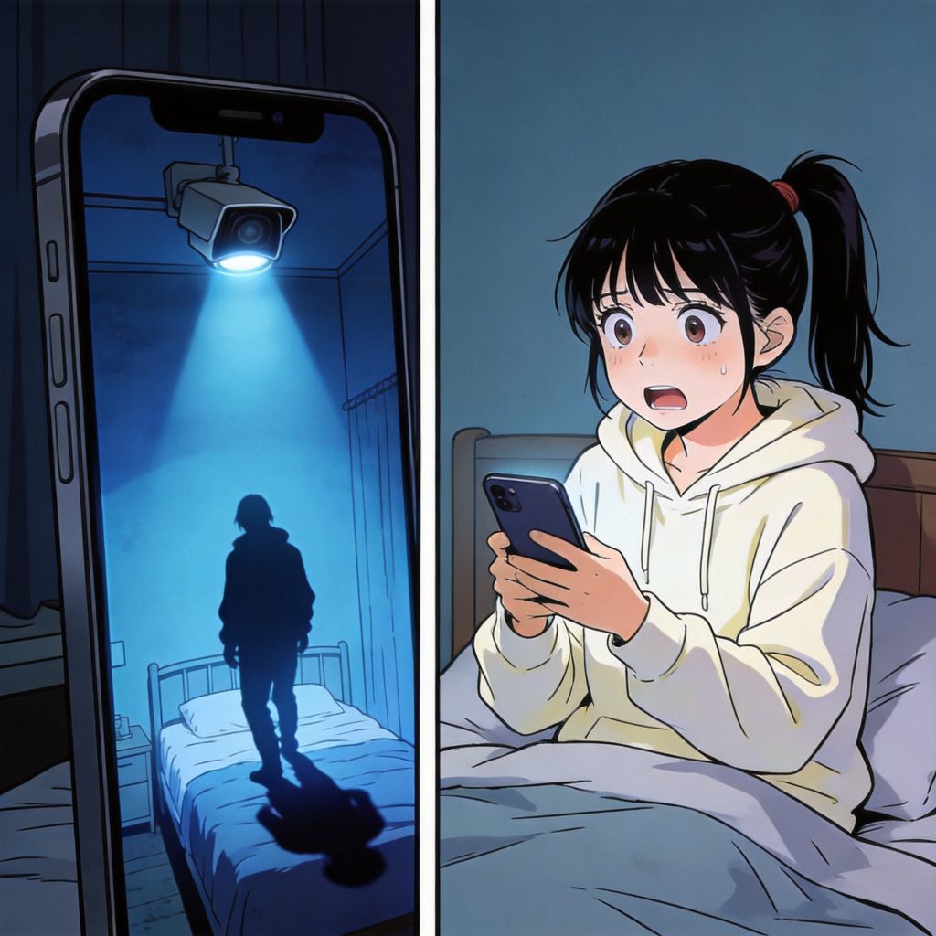 监控里黑影缓缓转身，穿着和女孩一样的卫衣